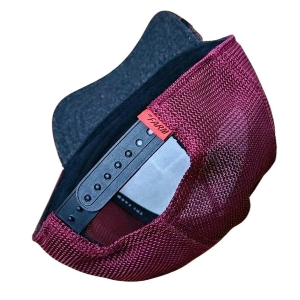 Goorin The Farm Mesh Back Trucker Hat Cap Metallic Red Phoenix Rise Patch Logo - Picture 6 of 12